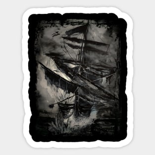 pirate ship Sticker